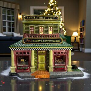 Lemax June's Bakery & Confectionery, Harvest Crossing Lighted Building (Damaged)